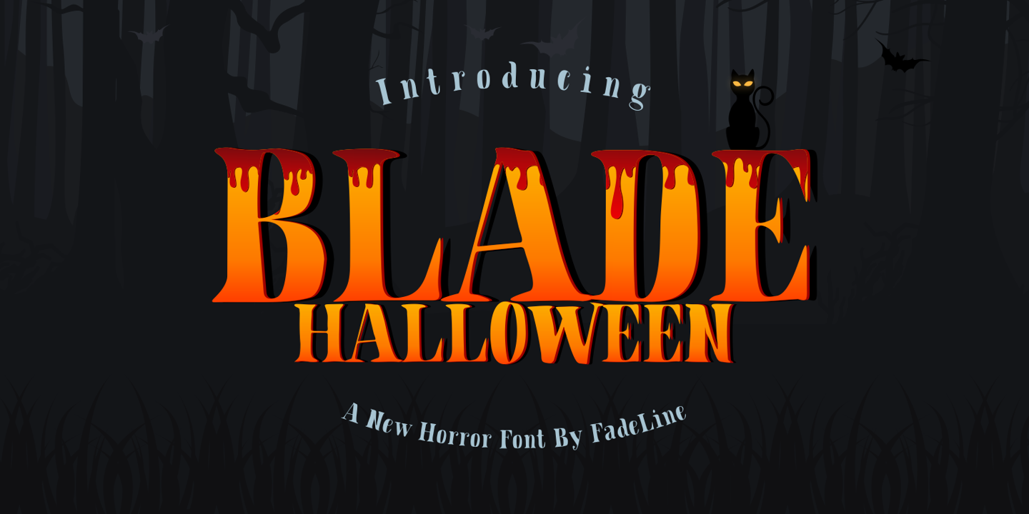 Przykładowa czcionka Blade Halloween #2